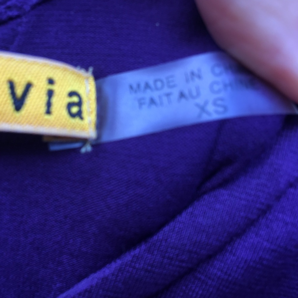 ALICE + OLIVIA Purple Mini dress XS - Picture 6 of 7